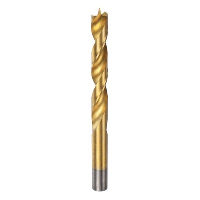 Brad Point Drill Bit 12.5mm(31/64'') Dia HSS4241 Twist Drill Golden