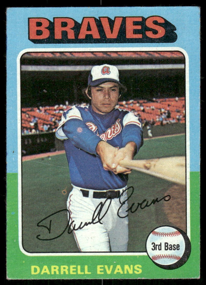 1975 Topps Darrell Evans #475 Atlanta Braves