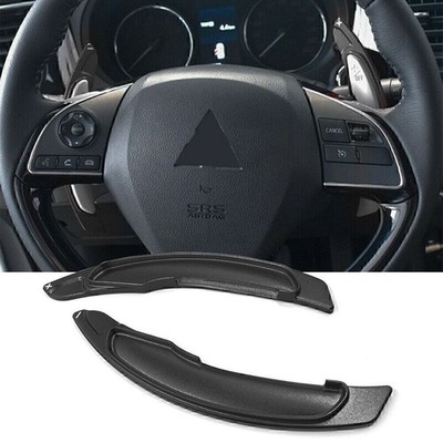 Schaltwippen Verlängerung Schwarz Für Mitsubishi Lancer Evo X Aluminium
