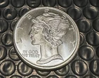 1 oz .999 Fine Silver Round Mercury Dime Design