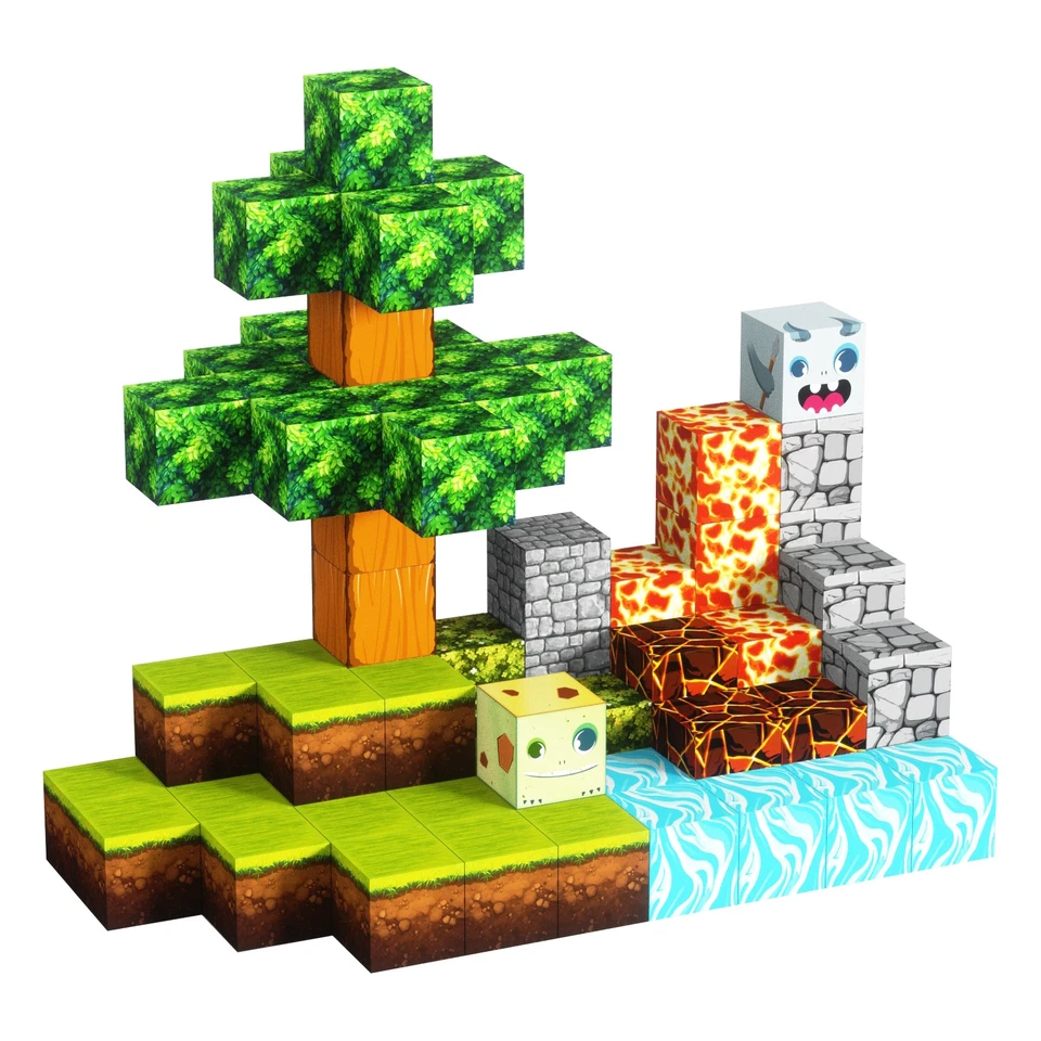 Magnetic Blocks - Build  Magnet World Edition 1" Cubes Construction Toys 2.5cm - Image 4 of 4