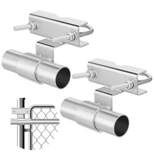 2 Pcs Chain Link Fence Rolling Gate Universal Rolling Sliding Gate Track Brac...