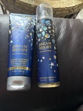Bath  Body Works Dream Bright Body Cream 8oz  Fine Fragrance Mist 8oz Set