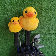 Yellow Duck Golf Wood Head Covers Driver Fairway Woods Cute Animal Protector