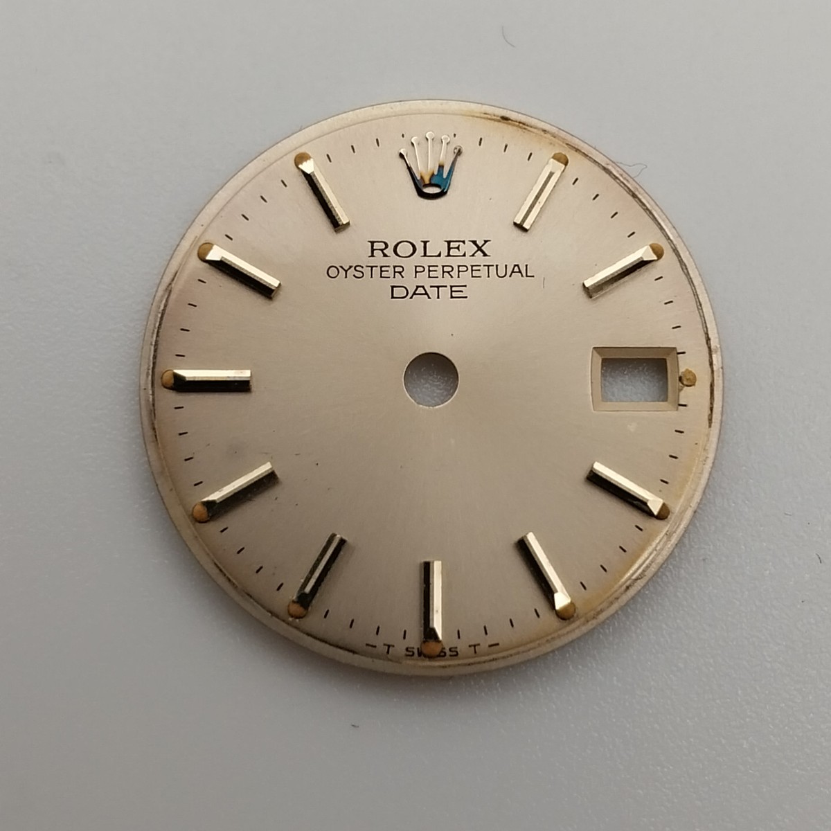 Rolex Oyster Perpetual Date T Swiss T Sticks Silver Dial 6917 6714