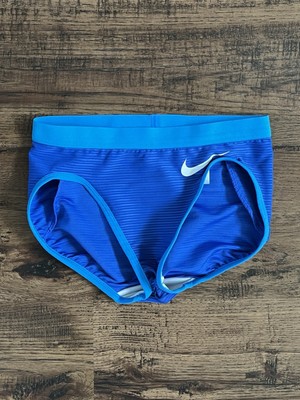 Nike Pro Elite Track & Field Womens Briefs Made In USA  Blue  (size wmns XXS)