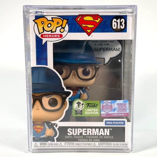 Funko Pop! DC Heroes Superman #613 2026 ECCC Exclusive LE 1500 w/ Hard Stack