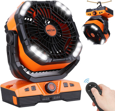 20000Mah Camping Fan Oscillating Portable Fan Battery Powered Fans Rechargeable