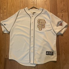 RARE San Francisco Giants Gold 2014 World Series Champions Jersey Size 2XL
