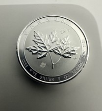 2023 Royal Canadian Mint 2 oz Silver Twin Maple Leaf Coin - .9999 Pure Silver