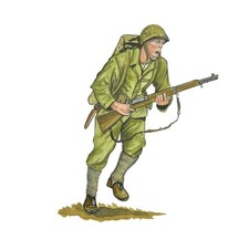 Decal Vinyl Sticker World War 2 Soldier - Printed Vinyl Decal Made in USA