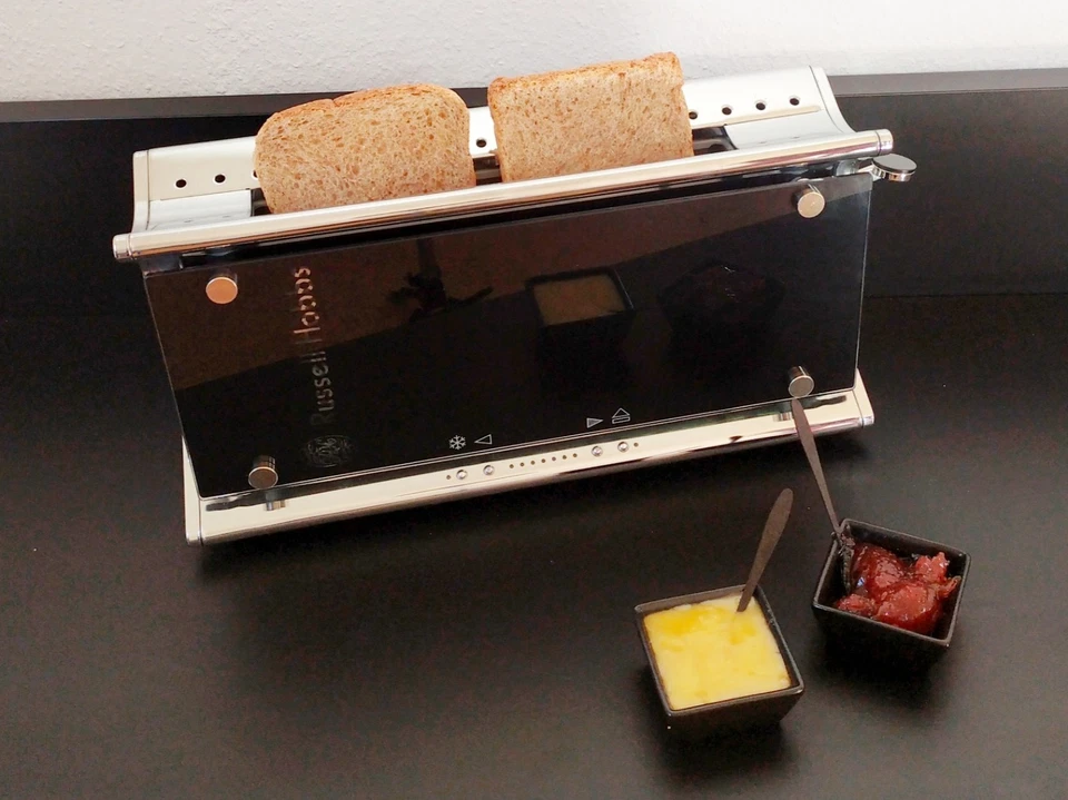 Russell Hobbs Glas Designer Toaster schwarz *** Glass Line Edition *** 🔝 - Bild 2 von 4