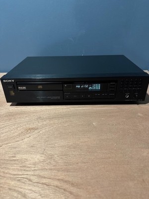Sony CDP-491 CD Player High Density Linear Converter No Remote Tested Working