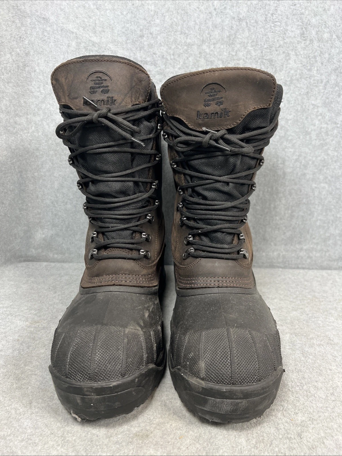 Men's Kamik Cody Size 11 Waterproof Winter Boots Snow Insulated Dark Brown EUC