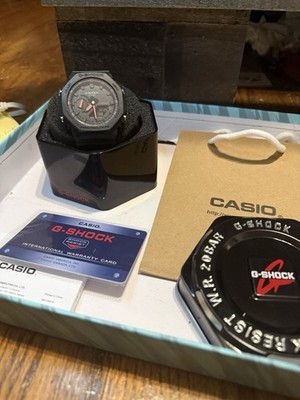Casio G-SHOCK Black Analog-Digital Quartz Resin Watch 200m WR w/ Box Papers