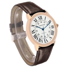 Cartier Ronde Solo XL Steel Rose Gold Mens Watch W6701009 Papers 3