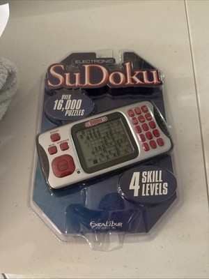 Excalibur Electronics Electronic Sudoku Hand Held Game New Sealed Box Damage