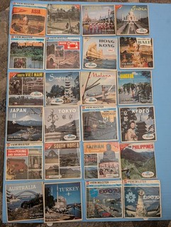Viewmaster Reels Asia Cities & Sites lot of 24 Reel Packets.