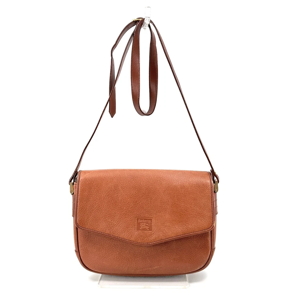 Burberry Leather Shoulder Bag Nova Check Crossbody Horse logo Authentic - Image 4 of 4