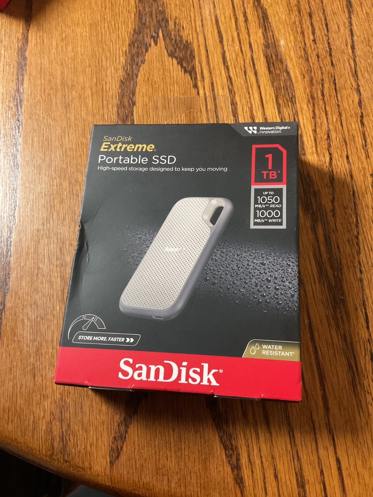SanDisk 1TB Extreme Portable Black External SSD Up to 1050 MB/s USB-C NEW