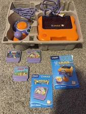 VTech Vsmile Educational Game Console & Controler & 3 Cartridges - NOT TESTED