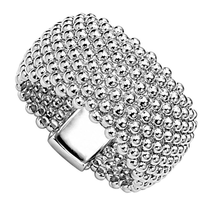 Wonderful Solid sterling Silver 925  Mesh Lady's Ring 4 to 10 SALE