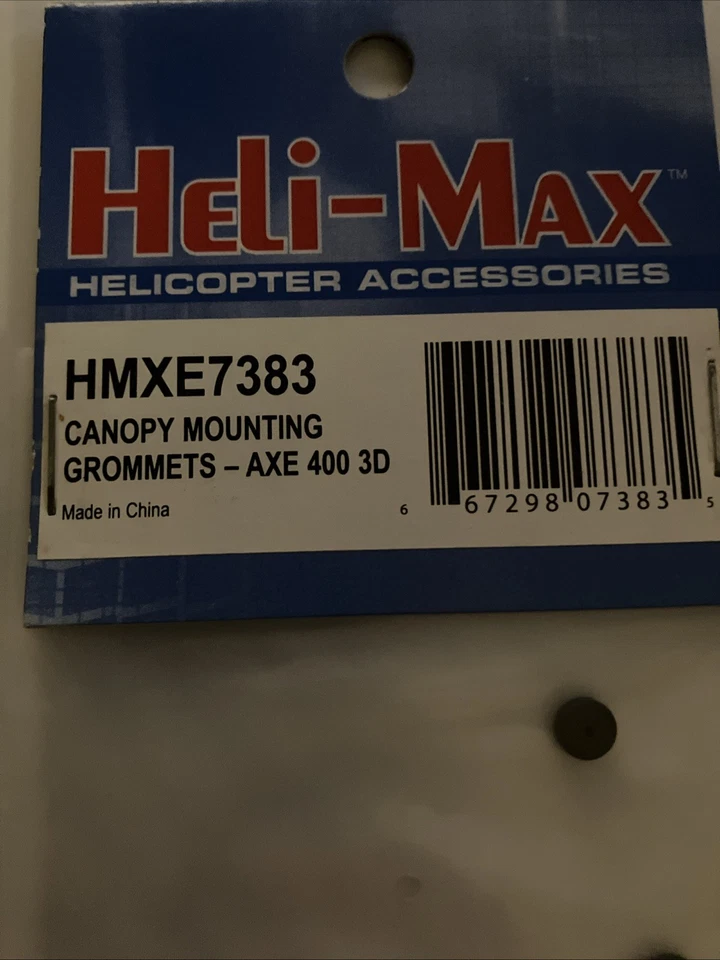 HELIMAX AXE 400 3D HMXE7383 MOUNTING GROMMETS HMXE7326 & HMXE8509 HEAD DAMPENERS - Image 4 of 4