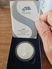 .999 Fine Silver 1 Oz Uncirculated 2008 W One Dollar American Eagle W/ Box COA