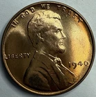 1940 Uncirculated Lincoln Wheat Cent Exact Coin Imaged #LWC1807