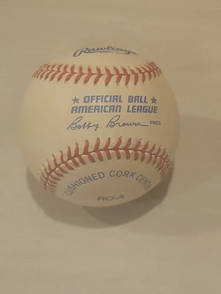 Cecil Fielder signed baseball autographed american league ball auto Yankees Al 1 - Image 3 of 4