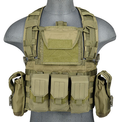 Lancer Tactical Modular Chest Rig MOLLE (od Green) 31544 for sale