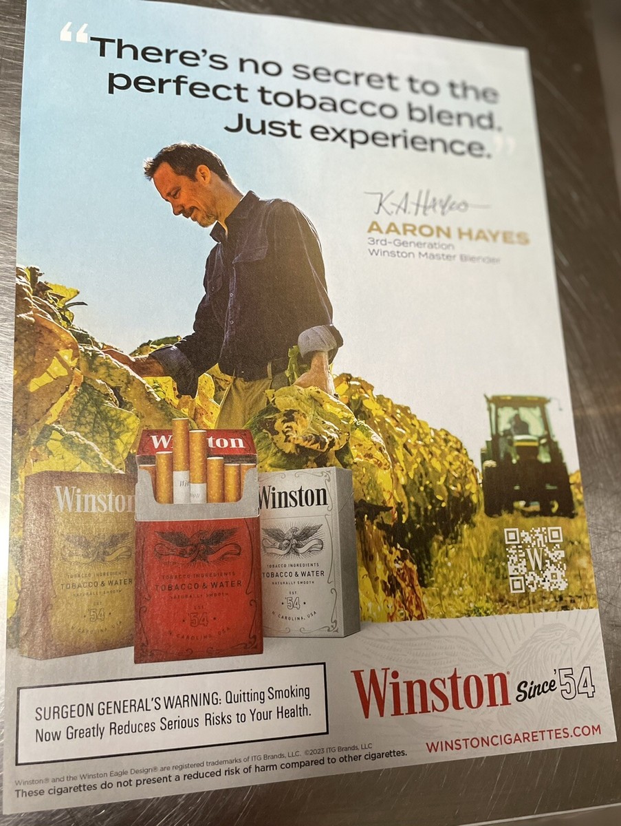 Winston Cigarettes No Secret Just Experence print ad - #24811