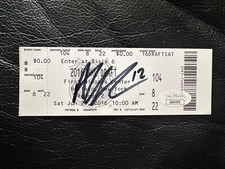 Alex Debrincat Signed 2016 NHL DRAFT  TICKET  JSA  COA   CA04576