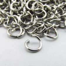 Jump Rings 8mm - 50/100/200 Stainless Steel 16 Gauge 1.2mm Split Jumprings F4557