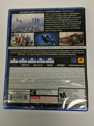 Grand Theft Auto V GTA 5 Premium Edition - PS4 - Brand New | Factory Sealed - Picture 2 of 5