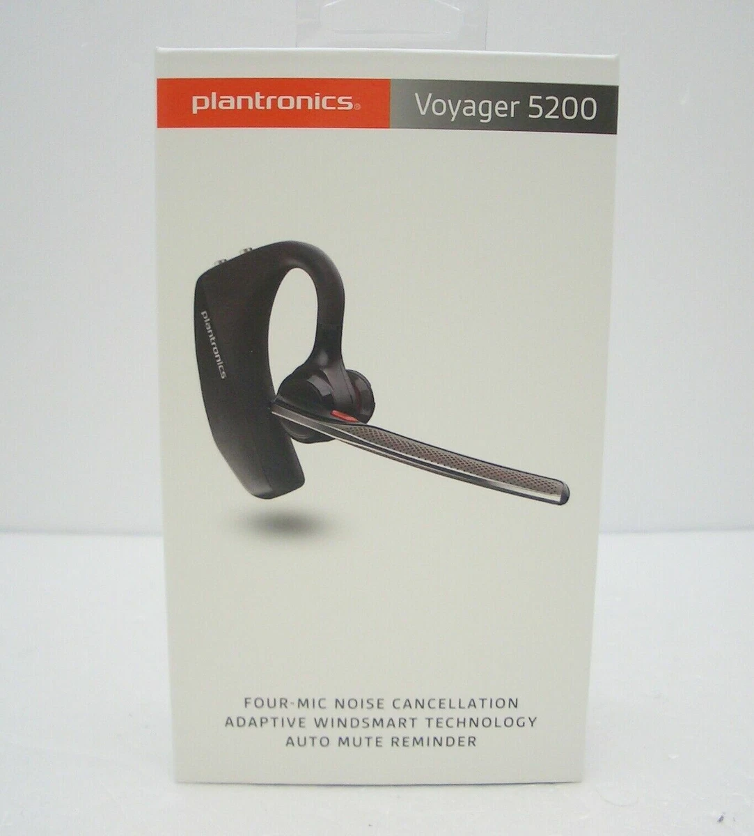 Plantronics Voyager 5200 Premium HD Bluetooth Headset with WindSmart Technology