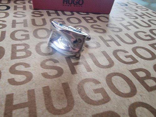 Neu Hugo Boss Herren Silber Smart Smoking Abschlussball Hochzeit Anzug Hemd Manschettenknöpfe Manschettenknöpfe - Bild 22 von 24