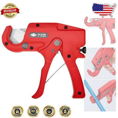 Rohs Certified Ergonomic Plastic Pipe Cutter   Quality Assured for Tradesmen