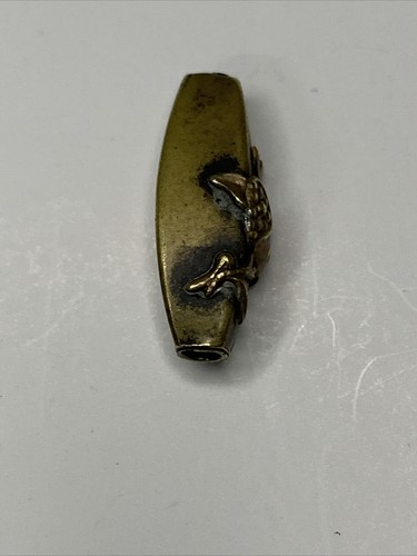 Antique Ojime Gold Pomegranate Bead Meiji Japan Netsuke Inro Mixed Metals - Picture 2 of 8