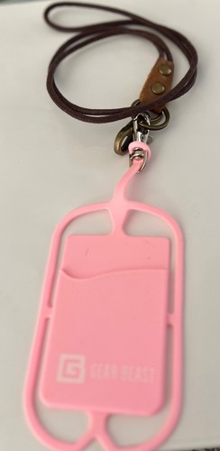 Choose Color: Phone Holder w/Lanyard and Card Pocket On Silicone Neck Strap - 第 11/14 張圖片