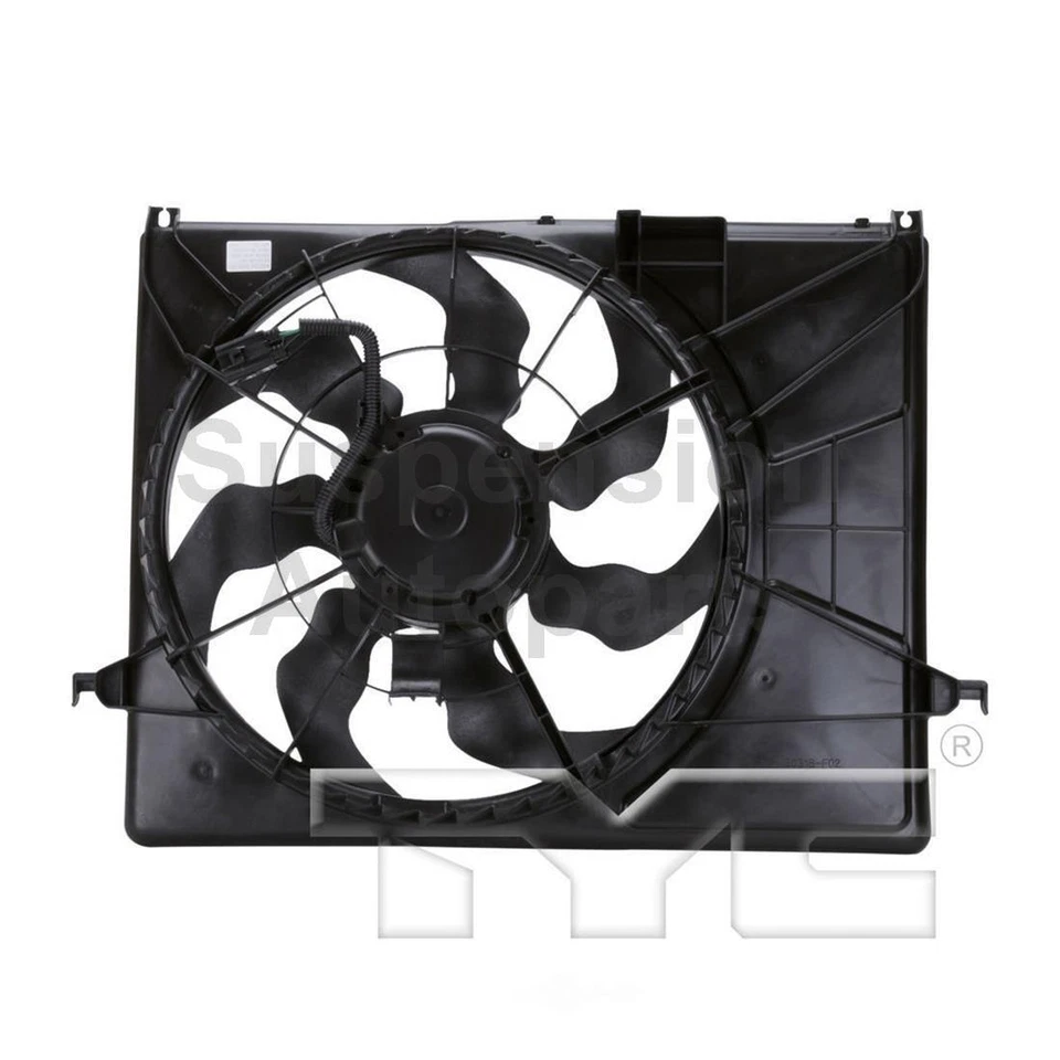 Двойной радиатор и конденсаторный вентилятор TYC подходит для Hyundai Sonata_SU 2006 2007 2008 годов выпуска - Изображение 2 из 3