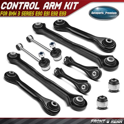 10PCS Rear Lower Track Control Arm Kit for BMW 128i 323i 325i 328xi E92 E82 E88