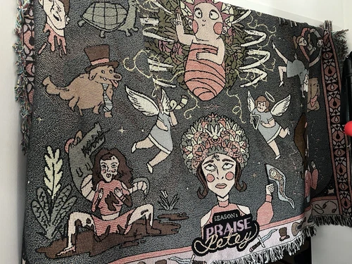 Praise Petey Animated Show Throw Blanket Cast and Crew Gift