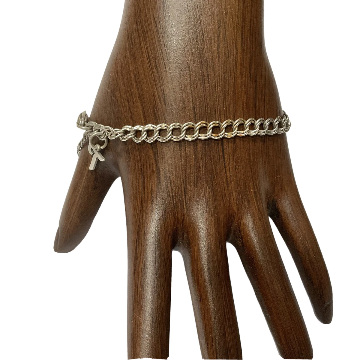 Light double curb on sale charm bracelet
