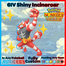 ✨Shiny/Non Shiny Incineroar 6IV✨ Pokemon Scarlet & Violet 🚀Fast🚀