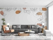3D Hand Draw Butterfly Wallpaper Wall Mural Removable Self-adhesive Sticker1861