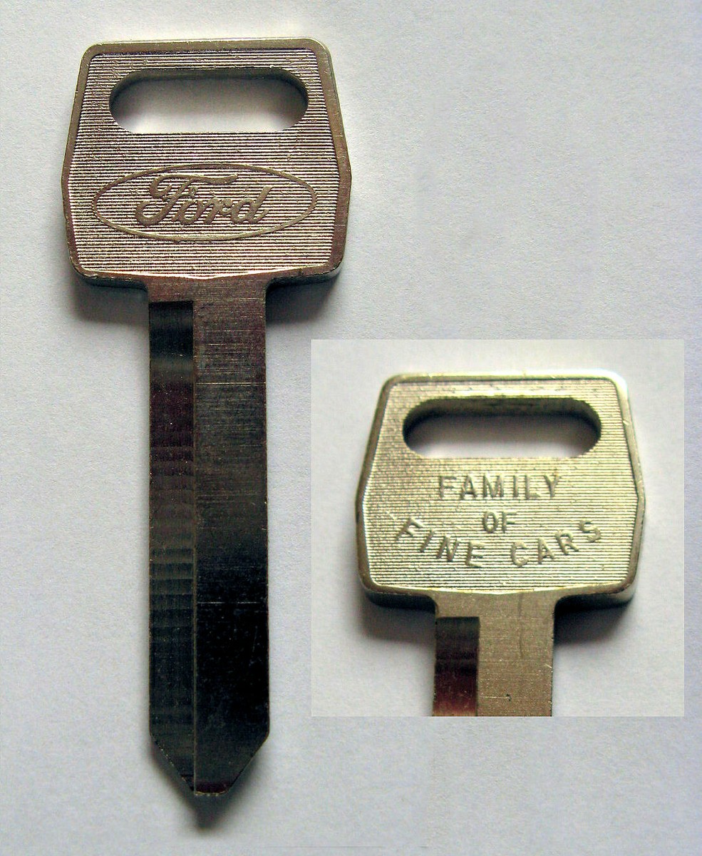 OEM Car Key Blank Fits 1967 1968 1969 1970 1971 1972 1973 Ford Mustang - Foto 4