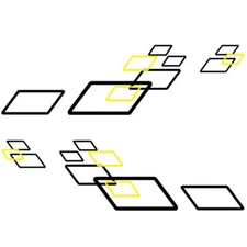 Car Body Side Skirt Door Racing Square Graphics Vinyl Sticker Decal Decoration