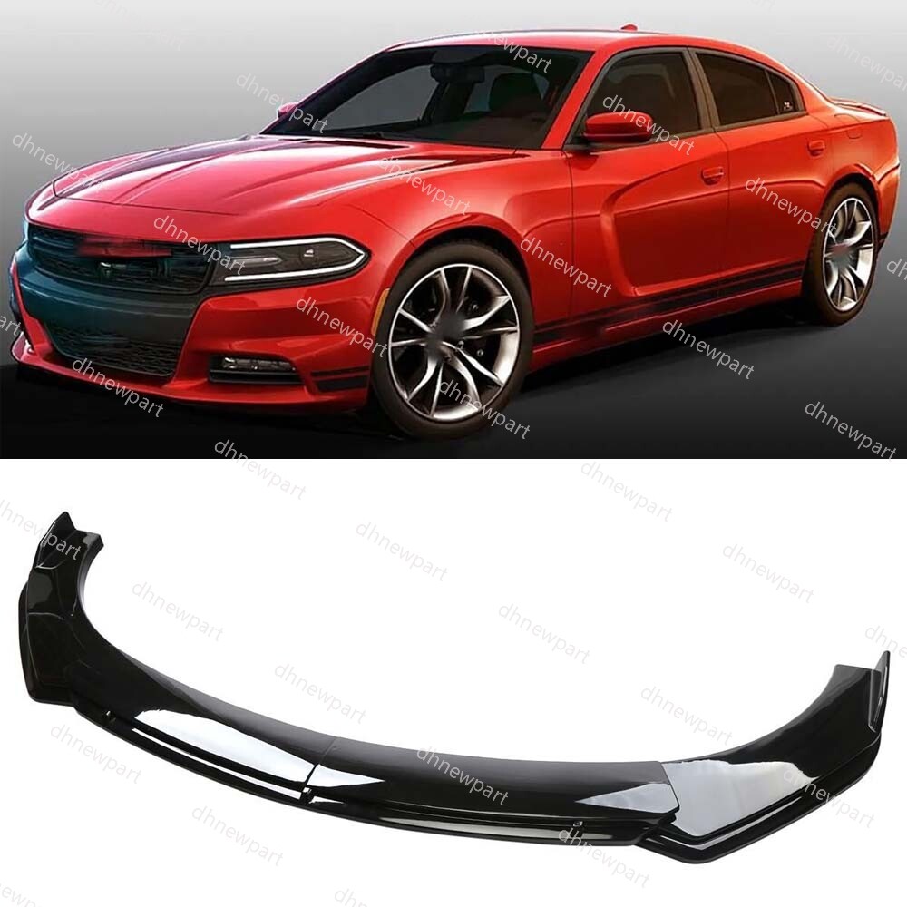 For 2015-23 Dodge Charger Front Bumper Lip Spoiler Splitter Body Kit