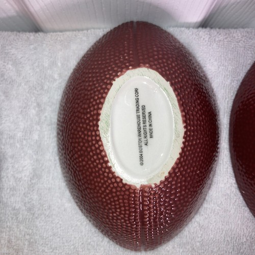 BOSTON WAREHOUSE TOUCHDOWN CHIP & DIP SET- SUPER BOWL FOOTBALL TRAY & 3 BOWLS - Picture 11 of 15